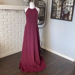 BILL LEVKOFF BRIDESMAIDS DRESS WEDDING WINE STYLE #1513 8 XL NEW